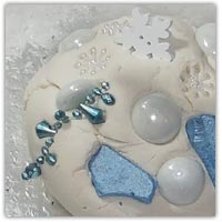 The Snow Angel book themed playdough activity