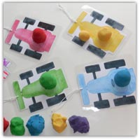 F1 car racing playdough game