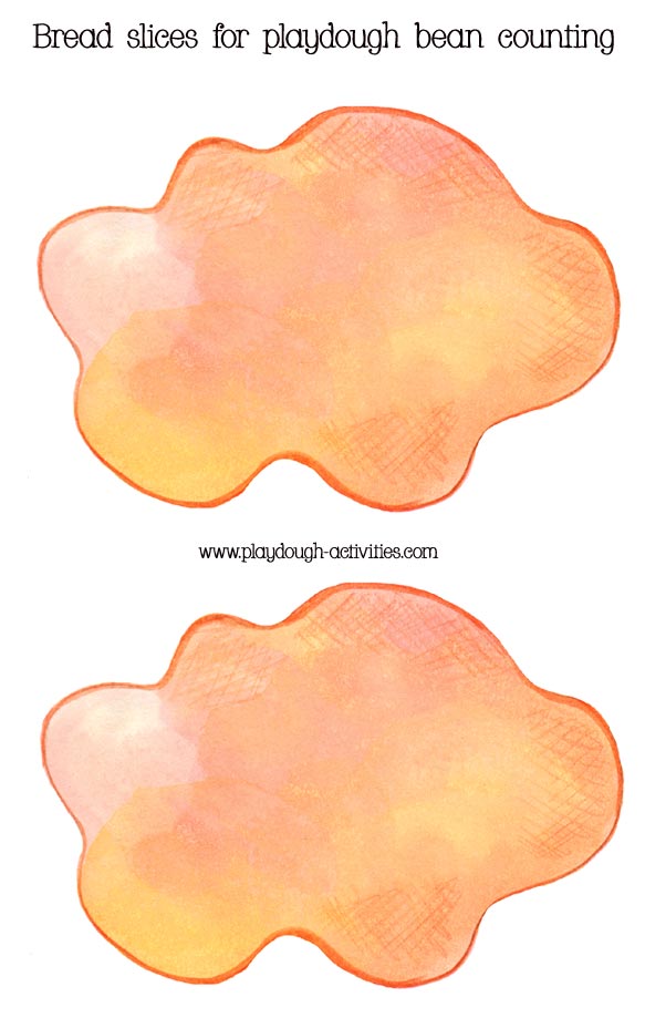 Blank pools of baked bean sauce