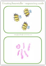 Bees and worms help beanstalks to grow and fruit