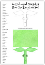 Bowtruckle and wand wood trees printable