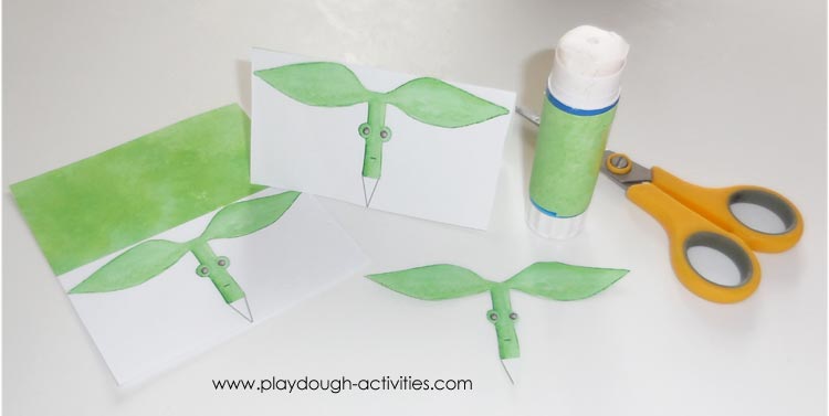 Making Bowtruckle puppets