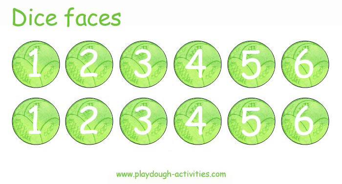 Brussels Sprout number dice faces