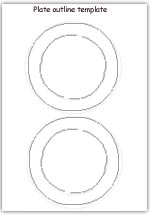 Outline plate templates