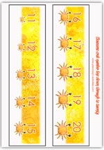 Number line counting 11 - 20