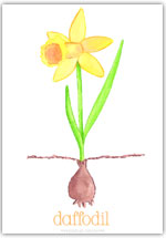 daffodil playdough mat