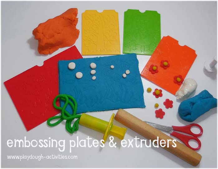 ebbossing plates for playdough activities