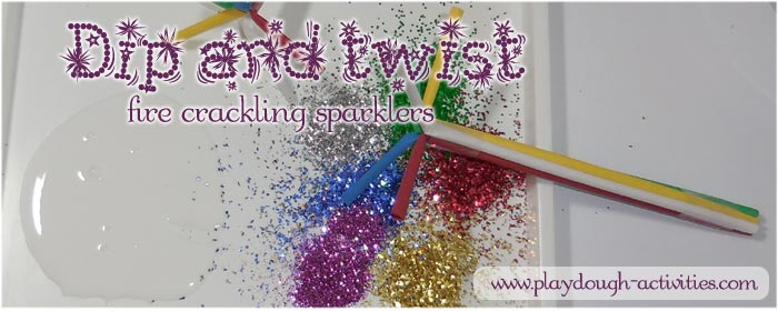 Firework crackling sparklers - craft activity