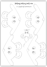 Mice finger puppet templates