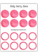 Holly berry disc counters