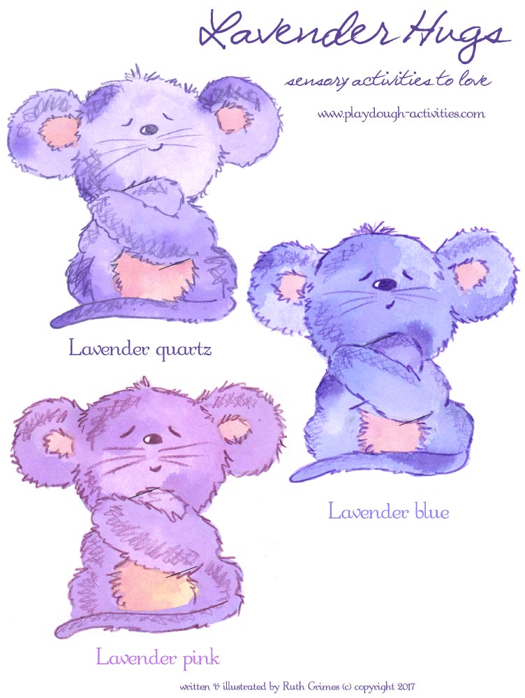 The Lavender Hugs - scented playdough activity idea