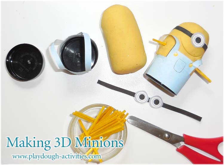 Making 3d Minions from playdough