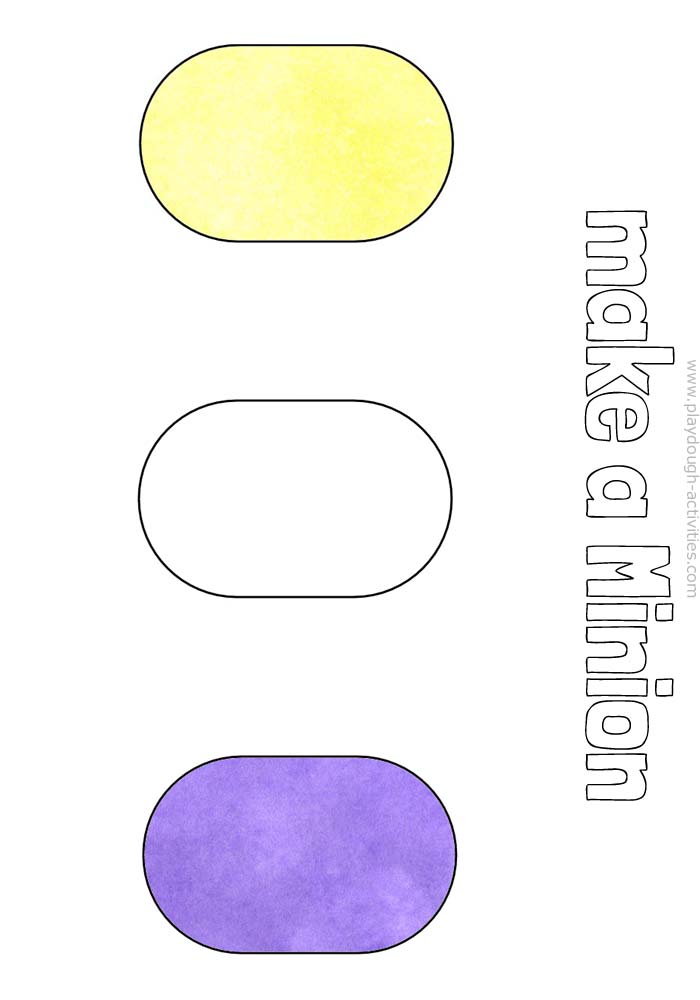Design and make a Minion playdough mat