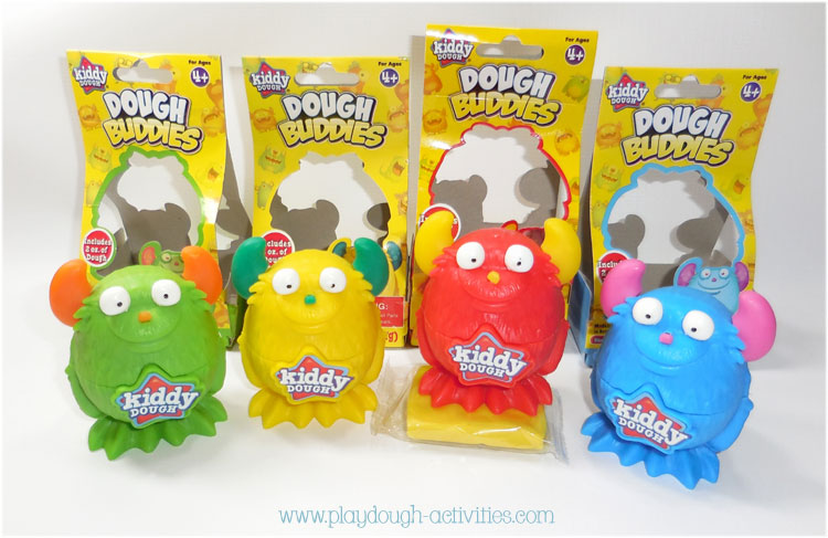 Kiddy Dough Buddies - playdough monster character toys