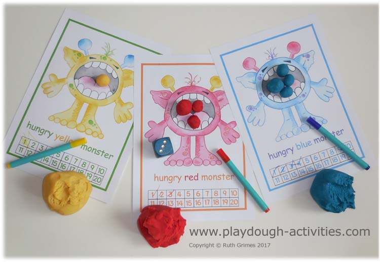 Preschool early years maths counting game - number activity