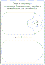 Egyptian mummy sarcophagus lid picture printable