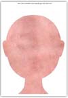 playdough face mat dark pink skin tone craft collage template