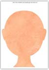 peach skin toned face playdough mat printable for preschool nursery activity