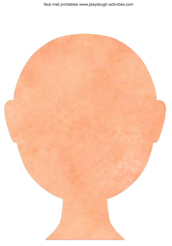 Snooze Onleesbaar radioactiviteit Peach pink brown face playdough mat