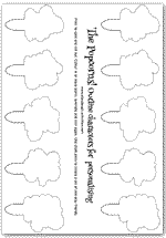 Popcorn charater outline templates