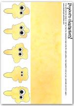 popcorn charaters - playdough role play characters