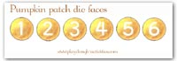 Numbered dice face printable