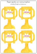 sheet of trophy pictures