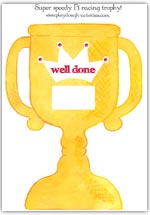 Trophy playdough mat
