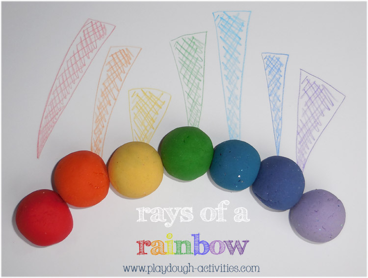 rainbow playdough