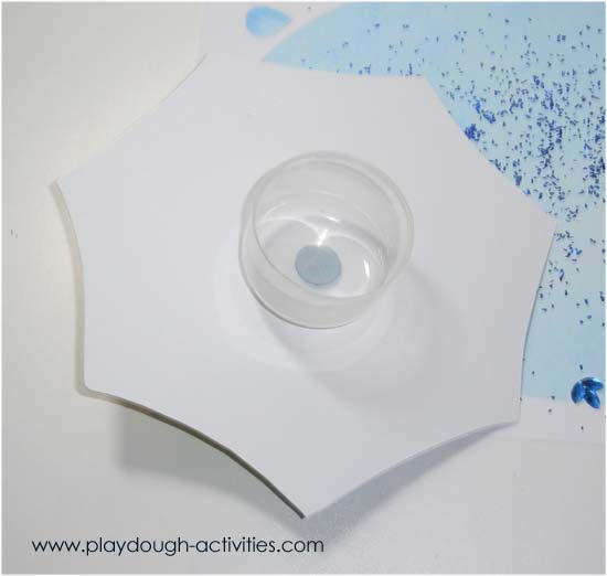 Umbrella balancing block - playdough activities