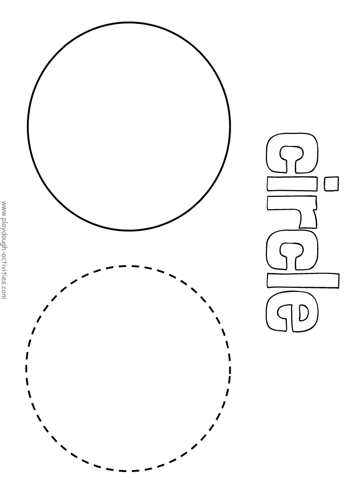 Circle outline template pattern colouring in picture