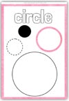Circle shape playdough mat