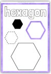 Hexagon playdough shape mat