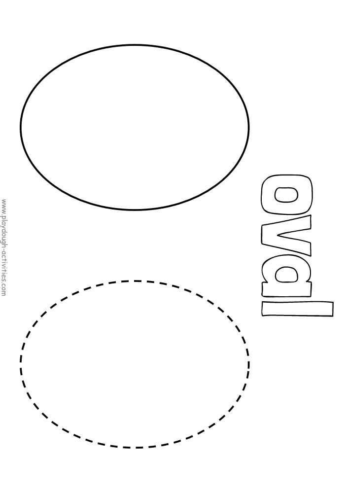 Oval outline template picture