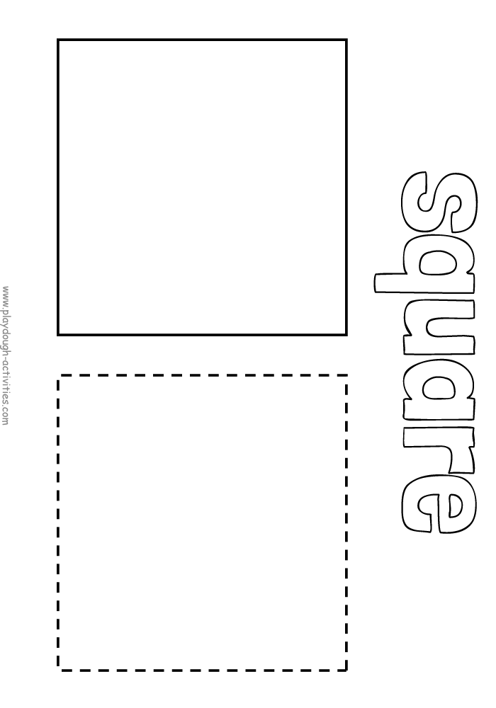 Square outline template picture
