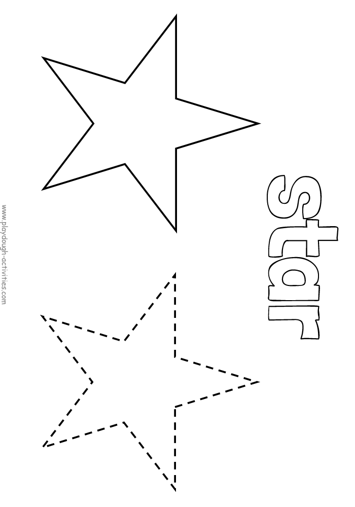 Star outline template picture
