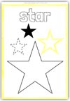 Star playdough shape mat