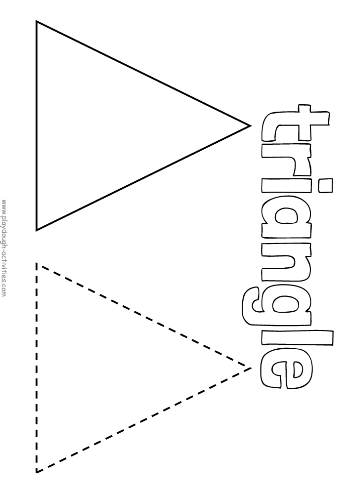 Triangle outline template picture