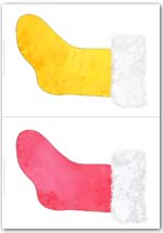 Red and yellow A5 sized playdough mats