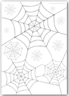 10 spiderwebs playdough mat