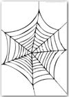 Single spiderweb playdough mat - cobweb picture printable