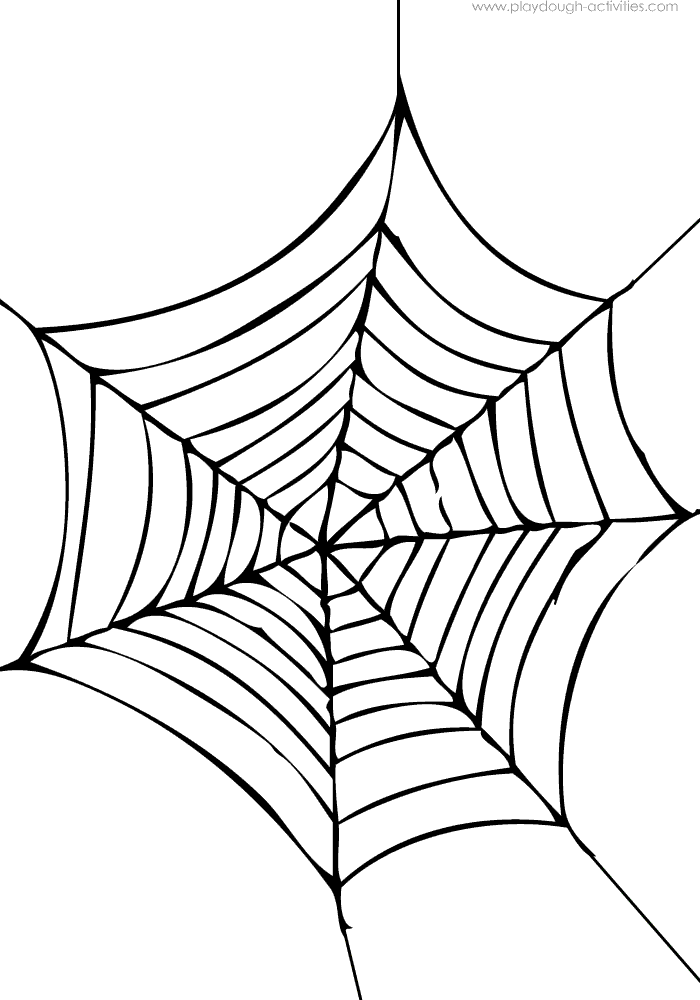 spiderweb playdough mat