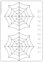 Spiderweb sharing playdough division mat