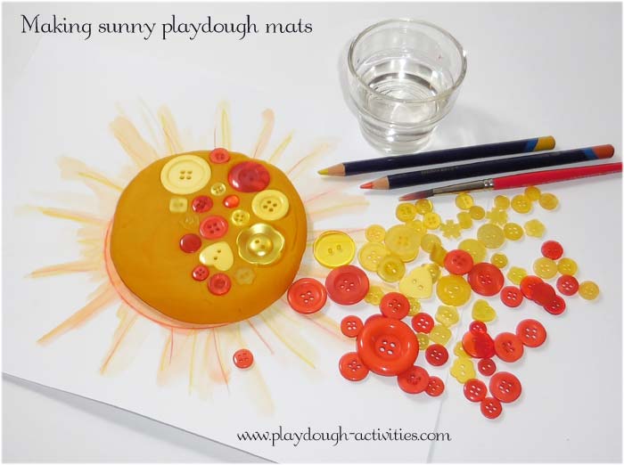 Summer playdough mats - making your own personalised set of laminated activity sheets