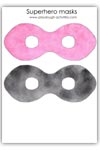 pink and black face mask printables