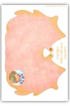 orange superhero cape - role play printable