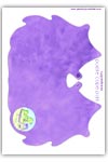 purple superhero cape - park playdough mat