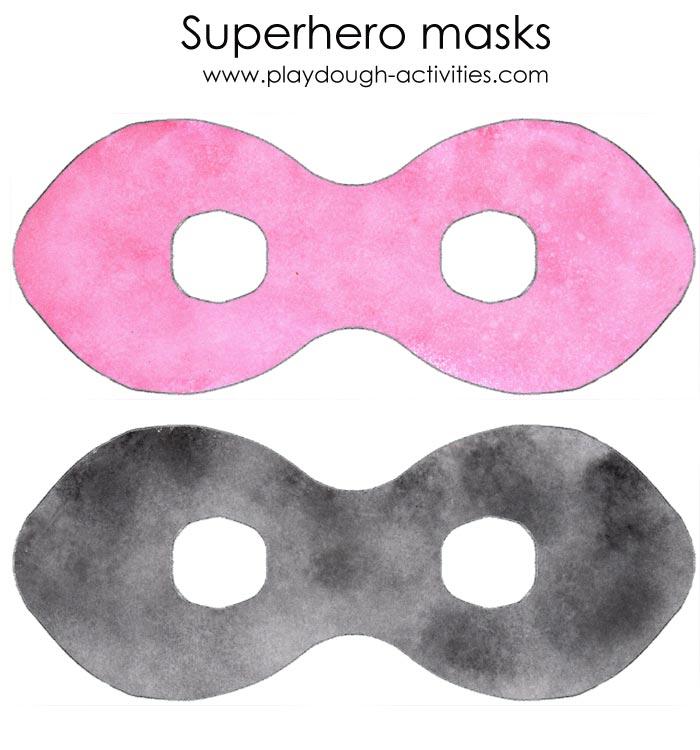 pink and black superhero face mask printable pictures