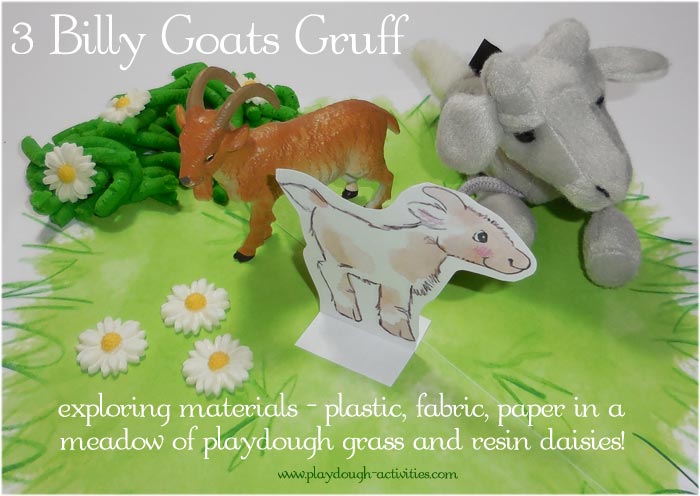 Goats of various tactile materials
