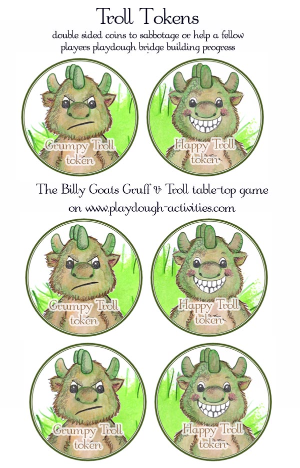 Troll game tokens - player coins